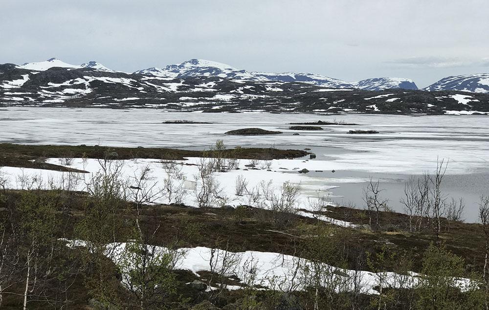 Isen låg på