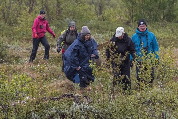 En god middag avnjöts och där den kommande veckan diskuterades. Vädret de kommande dagarna såg inte så bra ut och det vi beslöt att skjuta på besöket på fjället Njuolla.