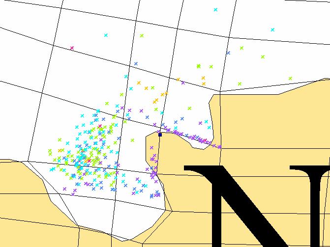 Spridningssimuleringar i SeaTrack för senarioberäkning av microbiella patogenkoncentrationer i Östra Mälaren C medel (N/L) C min (N/L) C max (N/L) p(x>0,1) p(x>1) p(x>10) P 99 (N/L) Lovö 2-8