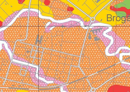 Utdrag ur SGU:s jordartskarta. Undersökningsområde markerat med X. Källa www.sgu.se. 6.