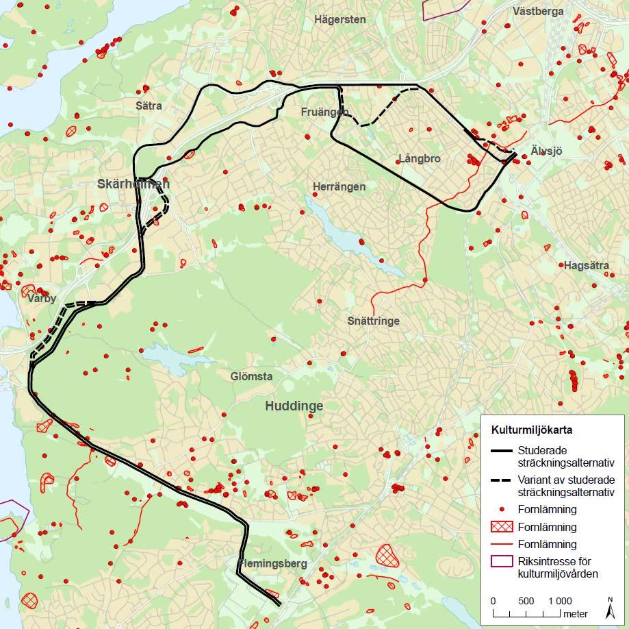 33(112) 3.3.2 Kulturmiljö Kulturmiljö är summan av naturen och de avtryck människan gjort genom tiderna, i form av bland annat bosättningar/byggnader, gravplatser, odling och skogsbruk.