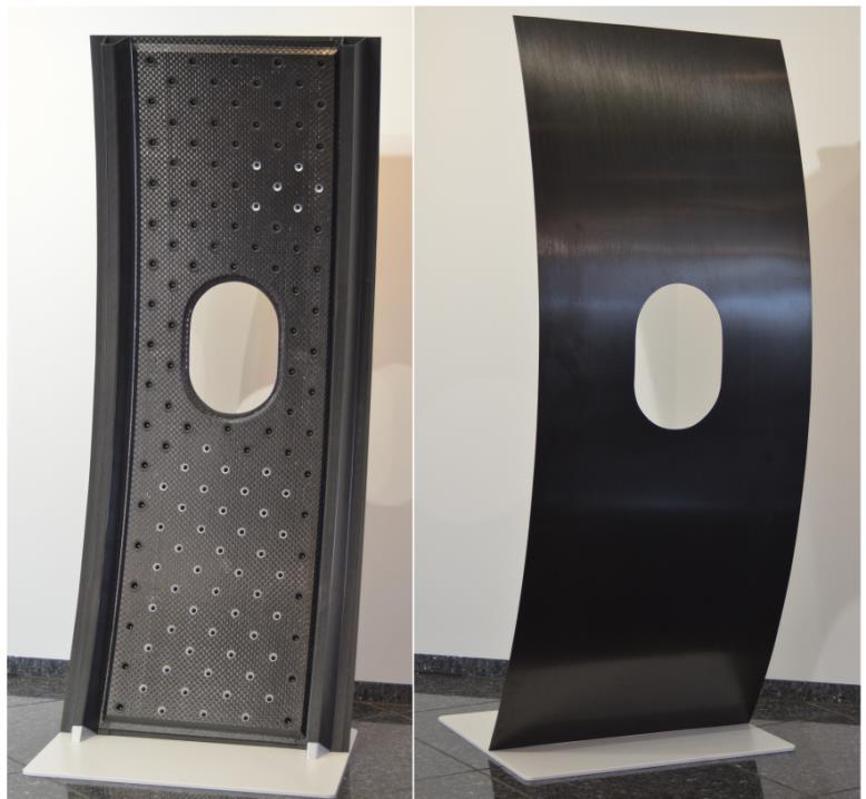 Figure 3 Inside and outside of the demonstrator made for the FISST project. 1.2.