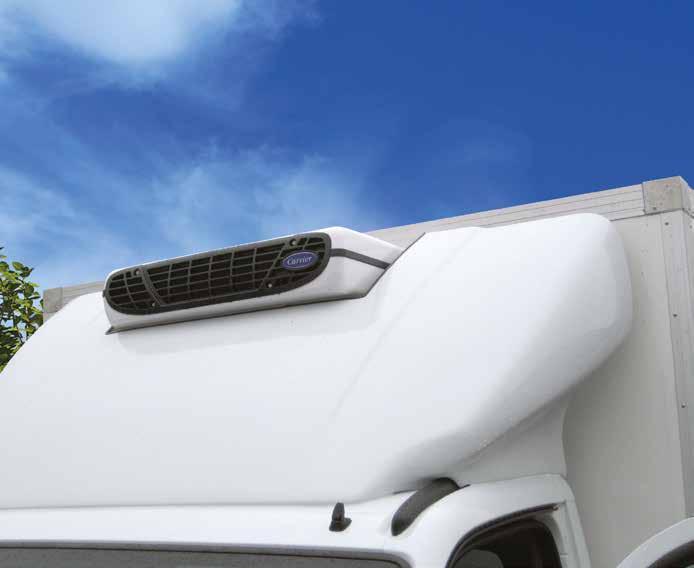 Lättviktskåp med Carrier kylinredning Lättviktsskåp med isolerade väggar, tak och golv, vilket är nödvändigt då kyl- och värmeaggregat skall användas.