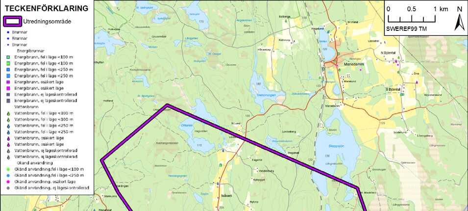 den av Vatteninformationssystem Sverige (VISS) utpekade grundvattenförekomsten Hallbergsåsen vilken utgör en skyddad dricksvattenförekomst (2000/60/EG artikel 7).