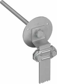 Klämma med anslutningsvinkel Klämma med anslutningsvinkel, för ø 8-10 mm eller platt 30 mm; monteras med 2 stm8 bultar.