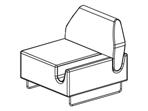 EFG FÅTÖLJER/SOFFOR Sittmöbler: EFG Fåtöljer/Soffor EFG InTouch P60C90 P60C91 P60C92 P60C93 P60C94 Metallstativ lackerat i vit (53) eller krom (90). Tidningstråg är svartlackerat.
