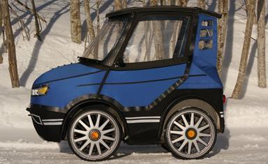 12 Figur 3-9 PodRide är en fyrhjulig cykel med heltäckande kaross som har utvecklats i Sverige (http://www.jmk-innovation.