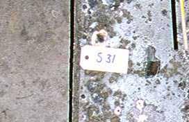Figur 37 Detalj, splitterskada S31