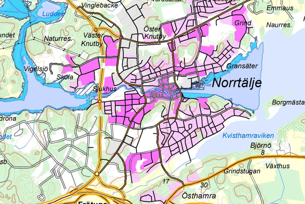 Motormannen 1 Figur 6 MSB:s översvämningskatering längs Norrtäljeån.