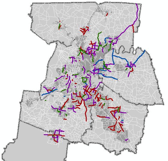 More Complete Streets 70% of proposed roadway projects