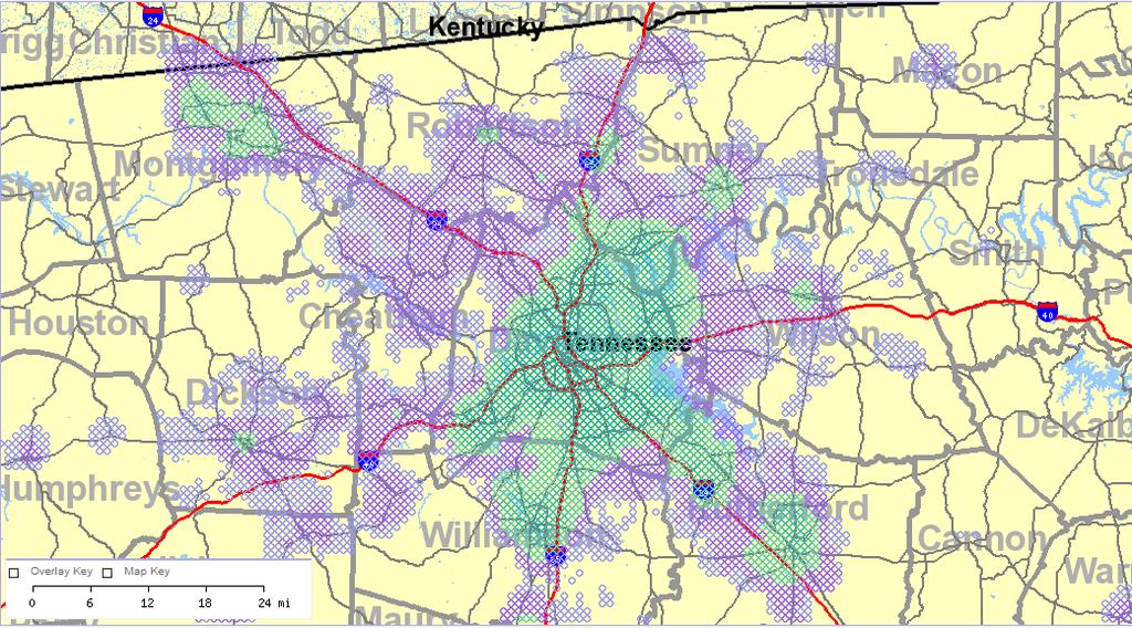 Heavy Cross-County Commuting