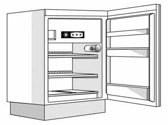 ANVÄNDNING AV KYLDELEN OCH DESS FUNKTIONER Denna apparat är ett automatiskt kylskåp, eller ett kylskåp med -stjärnig lågtemperaturavdelning. Avfrostningen av kyldelen sker helt automatiskt.