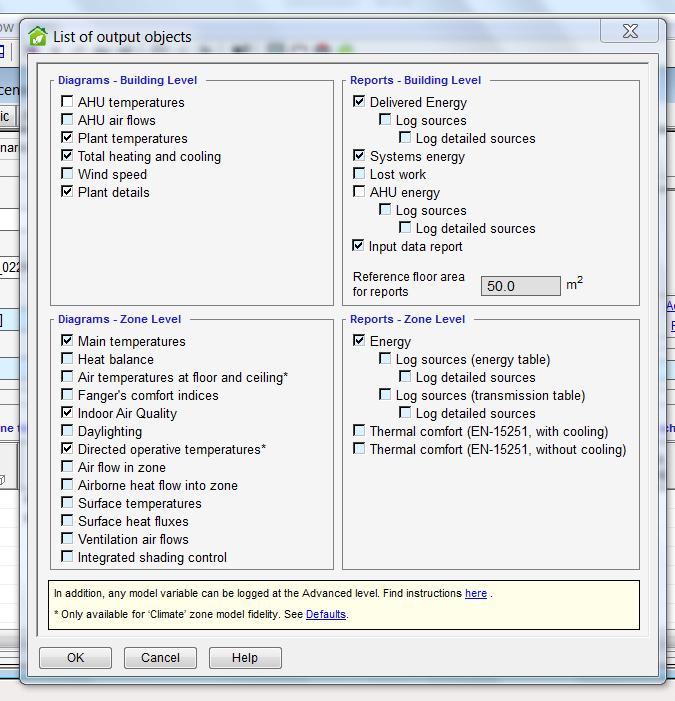 starts, the output object for the result file has to be selected.
