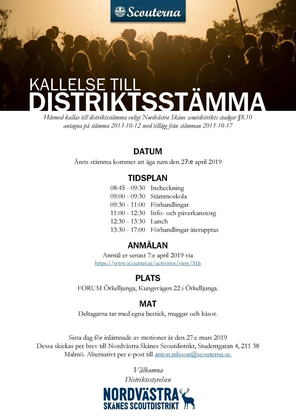 distriktets hemsida.