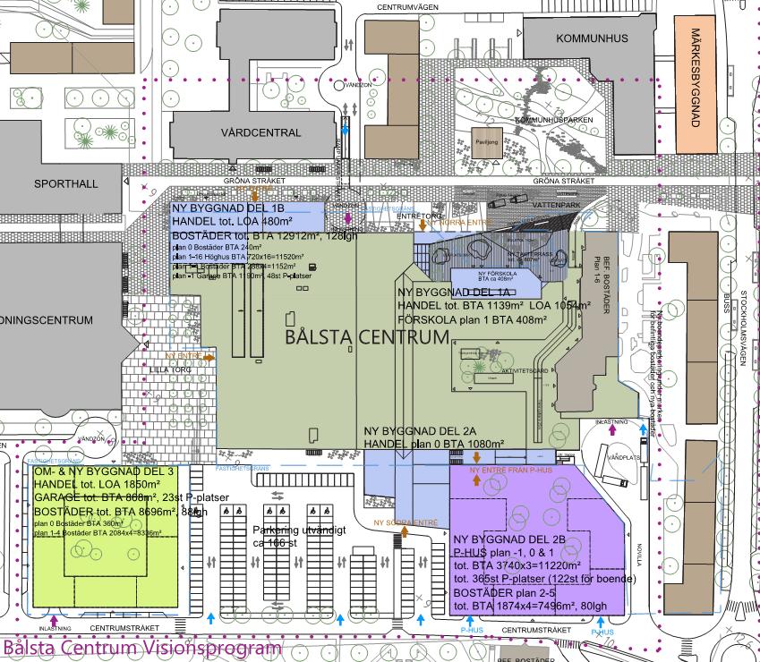 Sida 4 (10) Vidare planeras för ett nytt torg, kallat Lilla torg, med ny entré