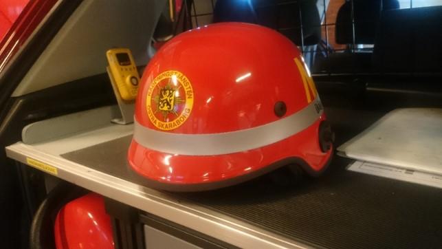 Utrustning Under året har omsättning av brandhjälmar skett. Den nya hjälmen har en bättre komfort och sitter fast bättre på huvudet vilket ökar brandmännens säkerhet.