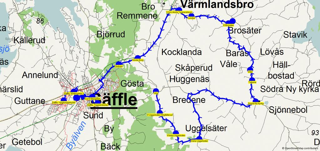 2017-08-10 21:12:43 Karta för Tur 8528 M - F Fordon 8571 Skolbuss 12 8528 6.55 7.