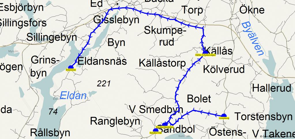 2017-08-10 21:13:08 Karta för Tur 8588 M - F Från Tegnérskolan Fordon 8569 Skolbuss 10 8588 15.49 16.