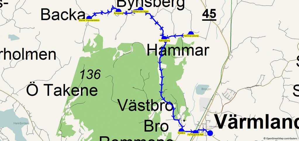 2017-08-10 21:12:10 Karta för Tur 8503 M - F Fordon 8570 Skolbuss 11 8503 6.55 7.