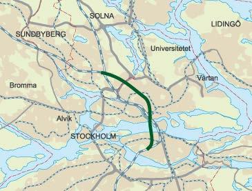 Citybanan nya spår genom centrum För fler pendeltåg Frigör kapacitet vid Getingmidjan o Stockholm C för