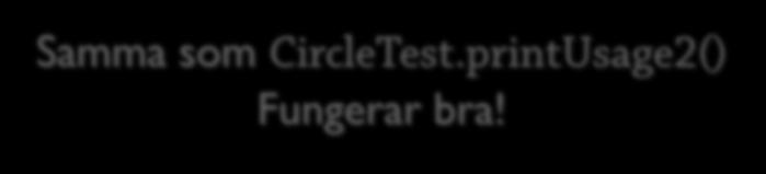printusage1 är inte static Samma som this.