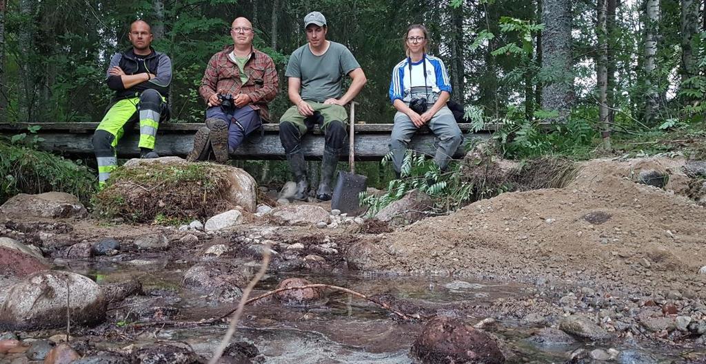 Figur 26. Stora mängder flodkräfta siktades under arbetets gång.