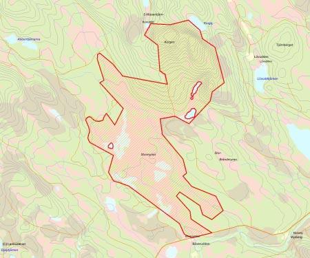 Länsstyrelsens bedömning Korgen-Stormyran är ett stort område som till stor del innehåller urskog av både gran och tall.