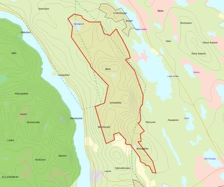 Länsstyrelsens bedömning Biksa är ett stort sammanhängande område där merparten av skogen är urskogsartad.