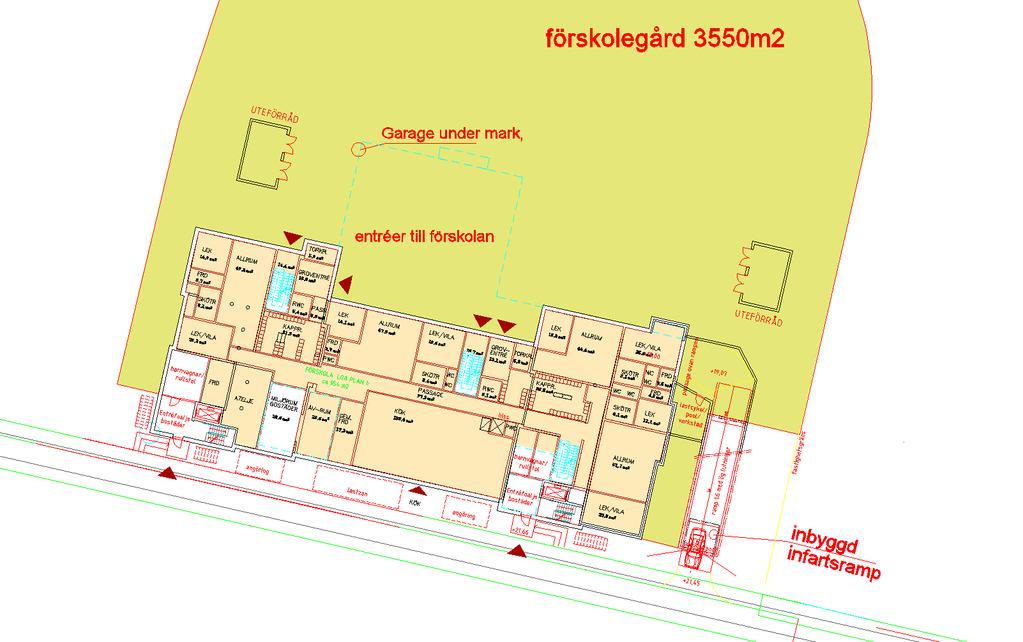 Dagvatten- och skyfallsutredning, 5 (18) Figur 2 Exploatörens skiss, tillhandahållen av Stadsbyggnadskontoret 2018-10-22. 2. Förutsättningar 2.