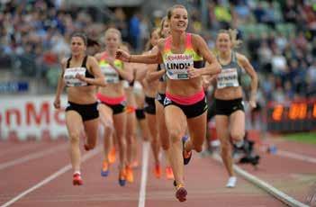 Loppet, som ingick i förtävlingarna på Bislett, gav henne segern och en så pass bra tid som 2.00,51 - personbästa och klubbrekord.