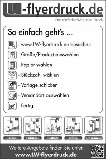 Rundschau - 15 - Ausgabe 39/2012 Die Private Klein- anzeige erscheint für 23,- Euro in ca. 40.