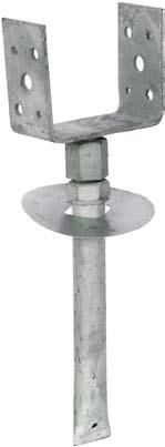 HERO justerbara stolpskor HERO stolpskor består av ett komplett program justerbara stolpskor som kan justeras 55 till 235 mm vertikalt efter montering.