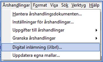 årshandlingar, Allmänna inställningar, Mindre företag Företaget har inte revisor. 6.