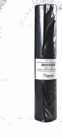 10 st/rl 740015 Grovsäck PE, sv 240 l 10 st/rl SOPSÄCK 740002 Polyetensäck transp.