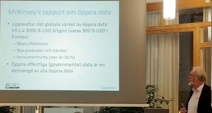 5. Utbildningsmaterial om öppna geodata Europa $ 900 000 000 000 Presentation av Anders Östman,