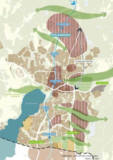 2018-04-11 s 15 (39) Figur 6.1. Utdrag ur Vallentuna kommuns översiktsplan 2010-2030. Planområdet är markerat med röd ring. Rödlistade arter För att skydda hotade arter rödlistas dessa.
