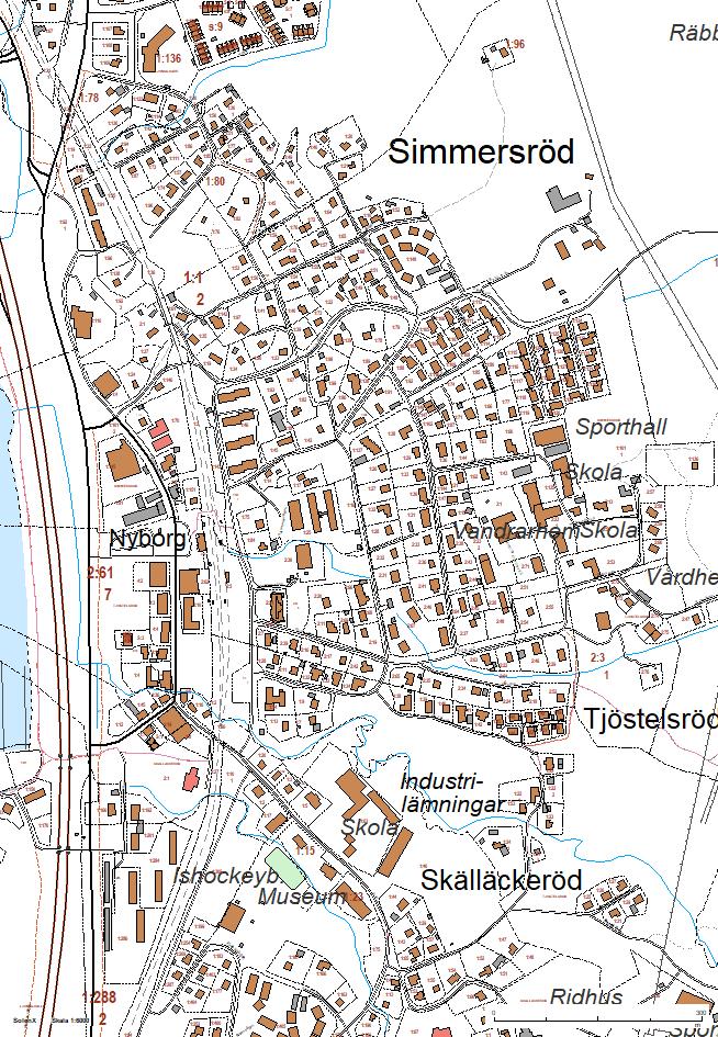 Simmersröd 1:43 Översiktskarta SolenX, Utskriven av: Cecilia Segerstedt N E Skala 1:6000 System SWEREF 99 12 00