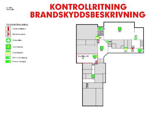 5 (8) Tekniskt brandskydd För att hantera de risker som du har definierat krävs förutom organisatoriskt ledarskap, även ett anpassat tekniskt brandskydd.