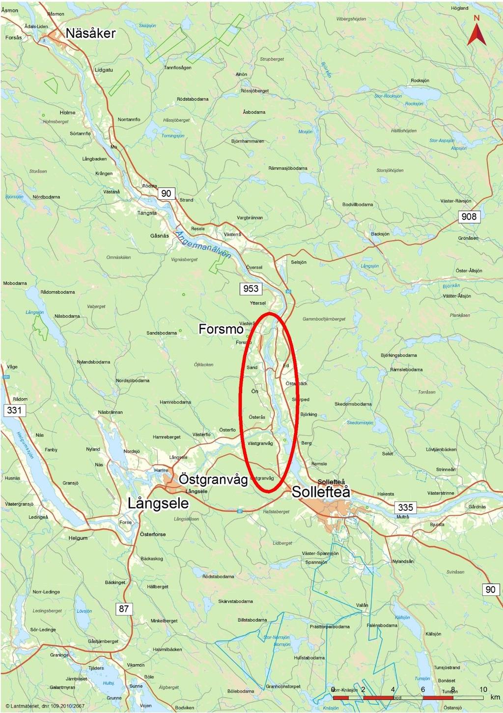 Bild 2. Orienteringskarta 2.3. Åtgärdsvalsstudie (eller motsvarande) Ingen åtgärdsvalsstudie har genomförts.