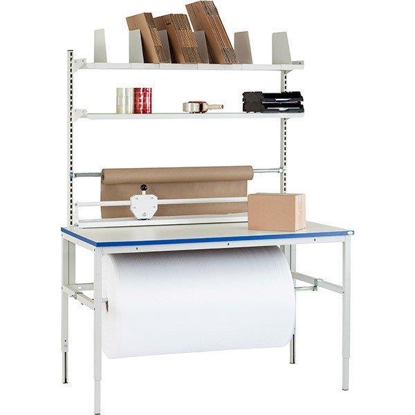 Packbord 5 består av: Packbord Komplett med Lätt H-stativ och högtryckslaminatskiva 24 mm.