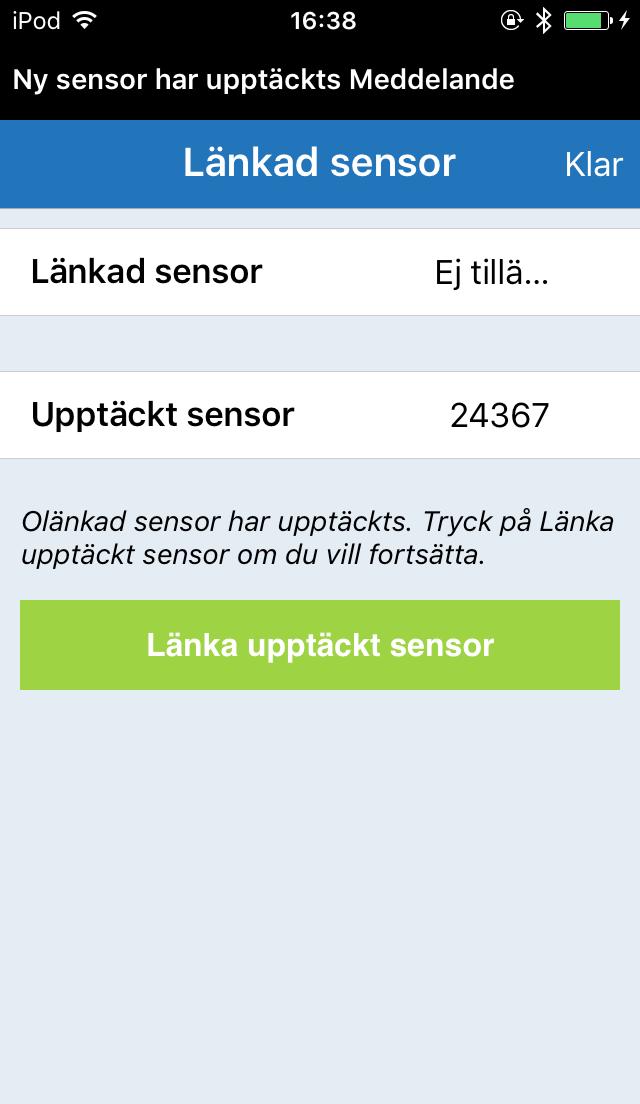 Sätta in och länka sensorn Bestäm tillsammans med din vårdgivare när din sensor ska sättas in.