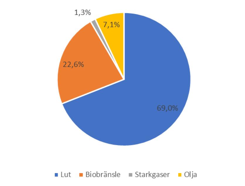 Elförbrukningen under året var 996 GWh. Totala ångproduktionen var 8 338 TJ. Under 2017 bestod det tillförda bränslet till 93 procent av biobränsle. Oljeförbrukningen var 18 895 kubikmeter.