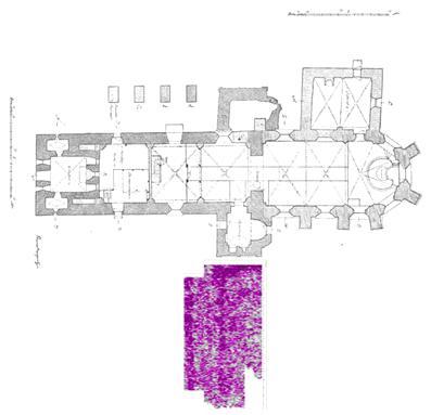 Sid 12 (17) Fig. 8 Murar och hela kyrkan i rätt skala.