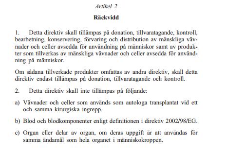 ) EU-COM: MS får själva bestämma