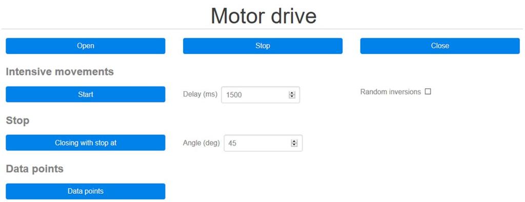 14 Sidan Individual tests (Enhetstester) 14.2 Motor drive (Drivning) Detta test gör det möjligt att testa motorns funktion.