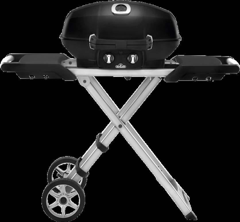 hela kycklingar 5 WAVE TM grillgaller av porslinsemaljerat gjutjärn 6 Ergonomiskt Cool Touch handtag 7 Sidohandtag för enkel förflyttning 8 0,9 m slang och regulator för stora gasolflaskor 12 Stora