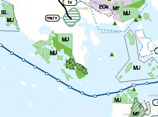10(18) BESKRIVNING VIKBO, SONDBY Bild: Utdrag ur Östra Nylands landskapsplan. planändringsområdet är markerat med en cirkel.