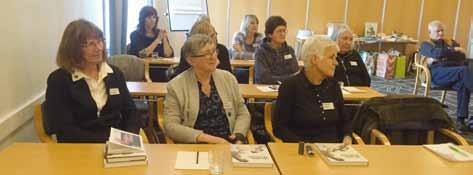 Intressanta föreläsningar på årsmötet Årsmöteshelgen i Linköping startade med en god lunch på Scandic väst. När vi ätit färdigt och hunnit pratat en stund var det dags att samlas i ett konferensrum.