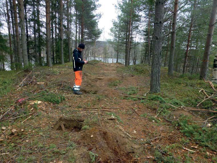 Bilaga 5 27 Bild nr 96: De rovgrävda schakten där sökrutorna 60 och 61 skulle ha