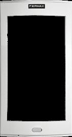 Fermax Porttelefoni Moduler med korthållare och metallskyltar 3-7444 (E5806422) 3-7445 (E5806423) Namnskylt modul V Modul för information om t.ex. lägenhetsnummer, namn etc.